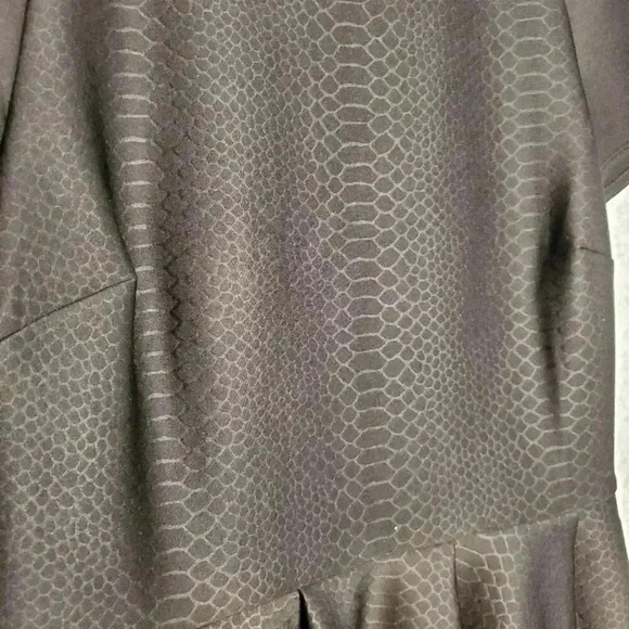 Ted BakerWomens Black Melisse Embossed Neoprene Dress Size 4 - Picture 6 of 13